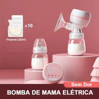 Bomba Amamentacao tira-leite elétrica Sem dor Alta potencia de sucção integrada Silenciosa Portátil em Oferta na Shopee