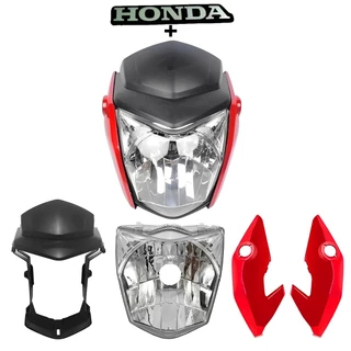 Frente Farol Completa Cg Titan Fan Start 125 150 160 2014 2015 2016 2017 2018 2019 20 2021 Vermelha Bananinha Carenagem