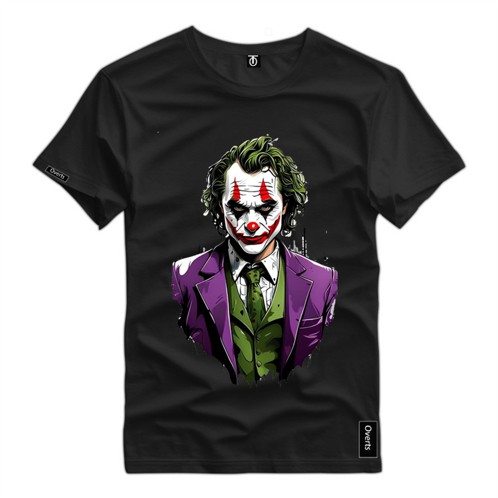 Camiseta Masculina Curinga Palhaço Personagem Mau Blusa Básica Algodão ...