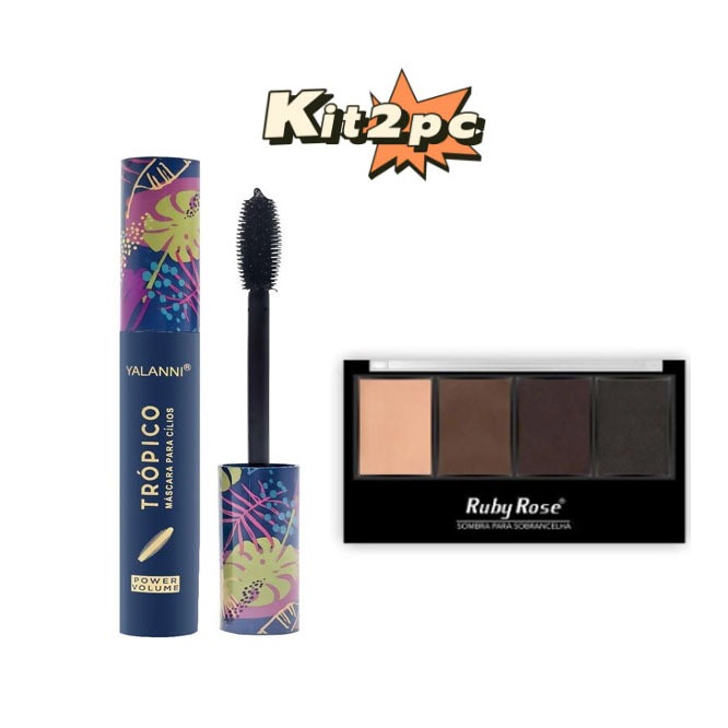 KIT RÍMEL TROPICO RUBY ROSE/MASCARA DE CÍLIOS + Trio Sombra Para ...