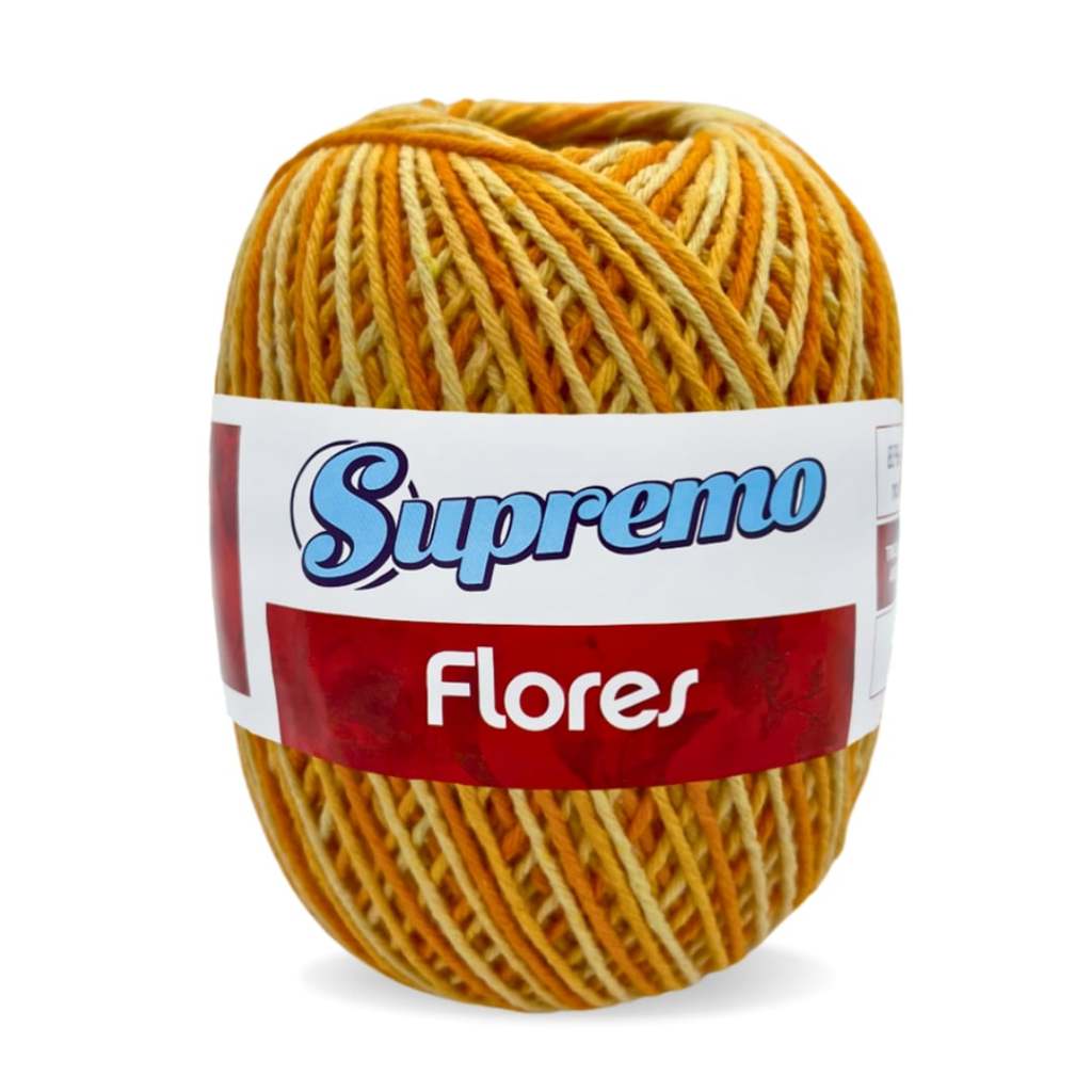 Barbante Flores Multicolor Marca Supremo 200 G / 226 M | Shopee Brasil