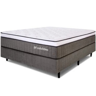 Cama Box Viúva Premium Mola Ensacada com Espuma D33 e Viscoelástica Nasa 128x188x72 cm BF Colchões