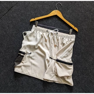 Bermuda E Short Dry Fit Masculino Street Com Zíper No Bolso Cargo Premium Sem Estampa Moda Carioca Academia E Praia