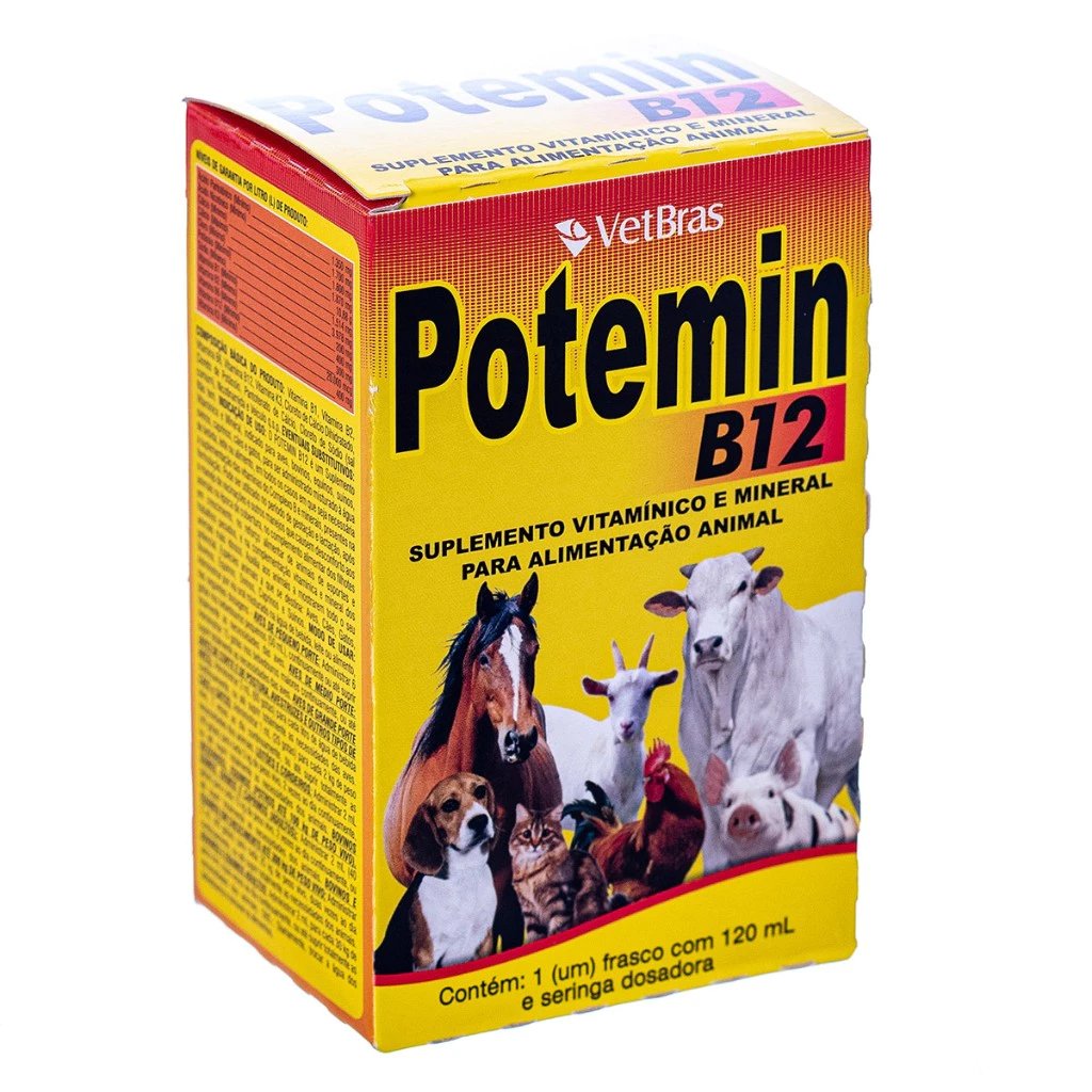 Potemin B12 - Suplemento Vitamínico e Mineral para Pet Cães e Gatos ...