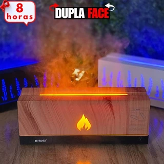 Difusor de Ar Aromatizador de Ambiente Elétrico Lareira Automático Aromático Chama