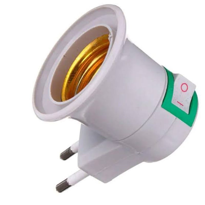 Soquete Bocal P/lâmpada E27 Tomada Botão Liga Desliga