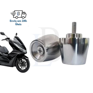 Par Peso De Guidão Universal Honda PCX 150 2019 2020 2021 Prata em Oferta na Shopee