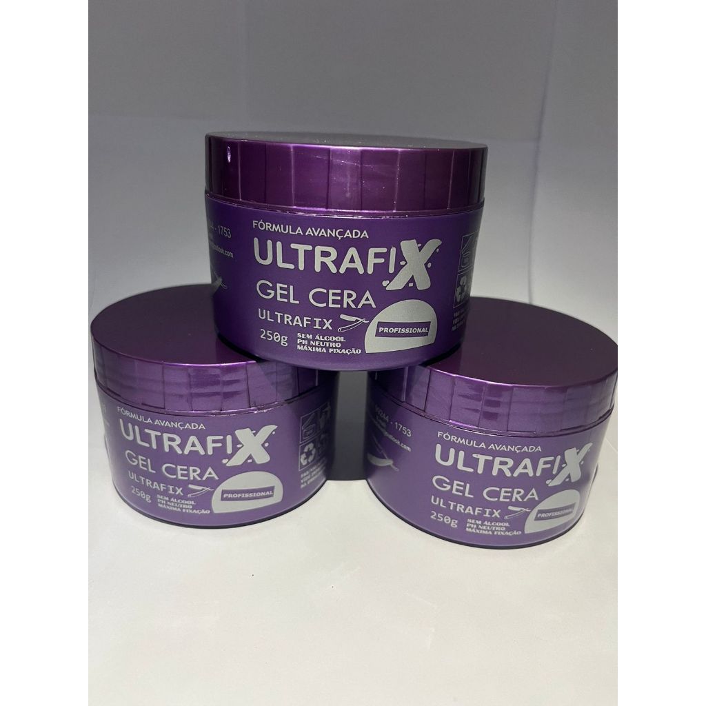KIT COM 3 GEL CERA ULTRA FIX 250 G | Shopee Brasil