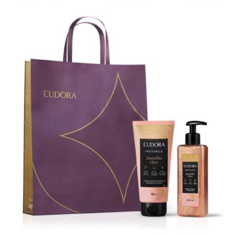 Eudora Kit / Combo / Presente Instance Baunilha Glow Lançamento ...