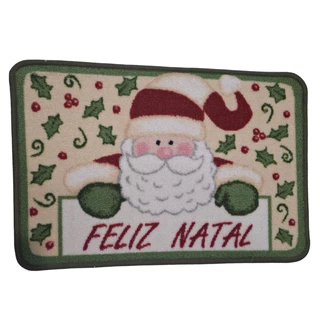 Tapete Porta Capacho Natal 40 X 60cm Guirlanda Festas 13