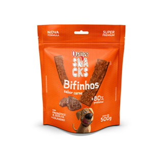 Petisco Bifinho Quatree Snack Carne Natural 500 gr em Oferta na Shopee