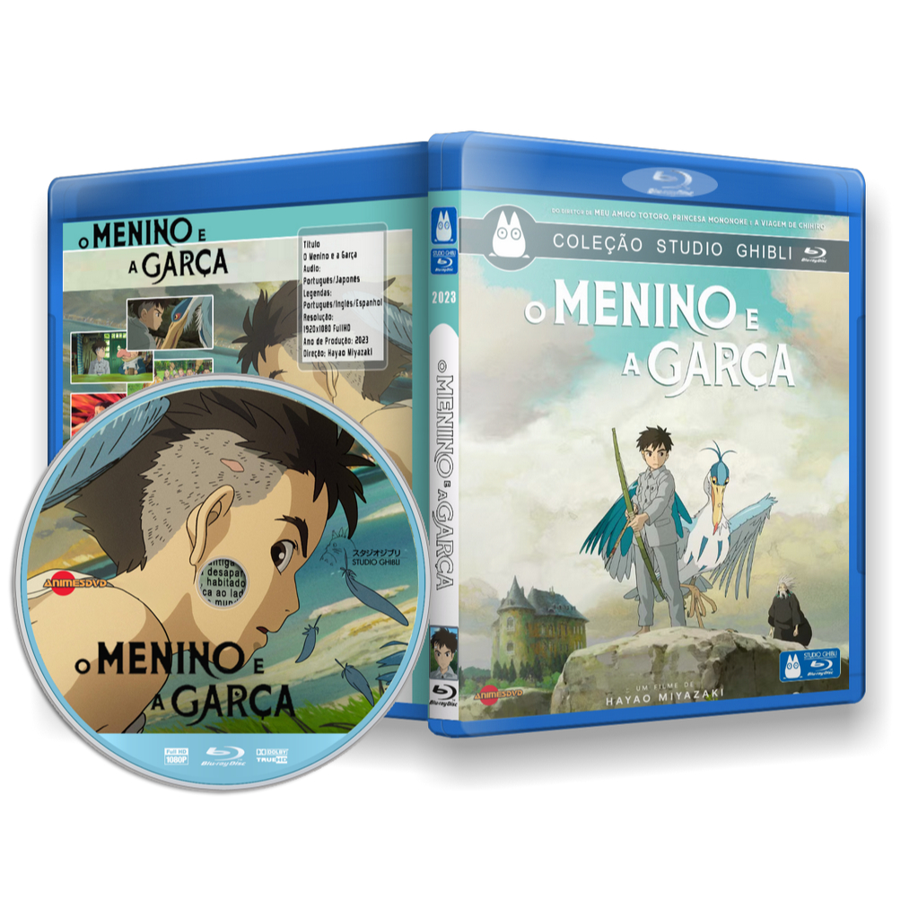 Blu-ray O Menino e a Garça - Filme Ghibli 2024 em alta definição com