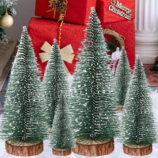 Mini Árvore de Natal pinheirinho Decoração Natalina Madeira Enfeite de Natal 15cm