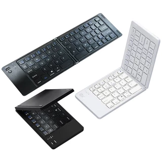 Kit Teclado+Mouse Dobrável Bluetooth – Portátil (Multi-Dispositivos)-H6