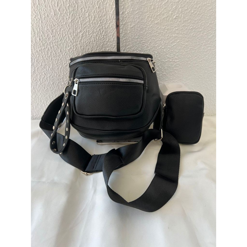 Bolsa Feminina Kit Com Um Porta Moedas Transversal Pochete Grande Estilosa Moderna Shopee Brasil