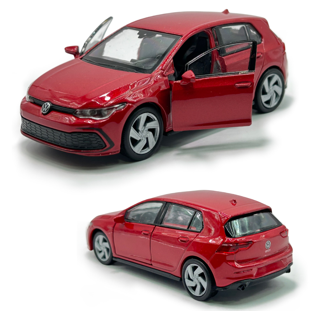 Carrinho Miniatura Volkswagen Golf GTI MK8 Metal Abre portas Coleção ...