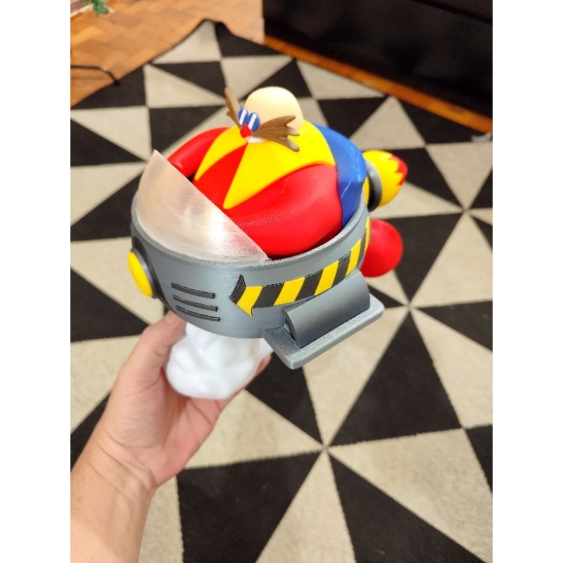 Figura Dr. Robotnik (Eggman) 36cm – Vilão do Sonic | Miniatura Grande ...