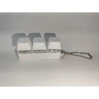 Chaveiro Fidget Toy 3 teclas (keycap) com Switch de teclado mecânico
