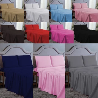 Kit Jogo de Lençol Casal 400 Fios Extra Macio 4 Peças Roupa de Cama Box com Elástico Fronha Virol em Oferta na Shopee