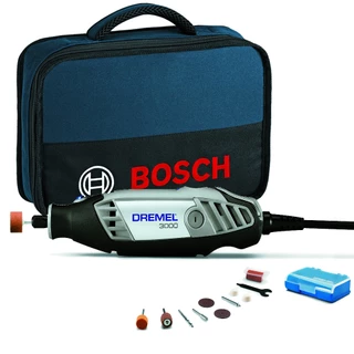 Kit Retífica Dremel 3000 com 10 Acessórios + Bolsa Bosch