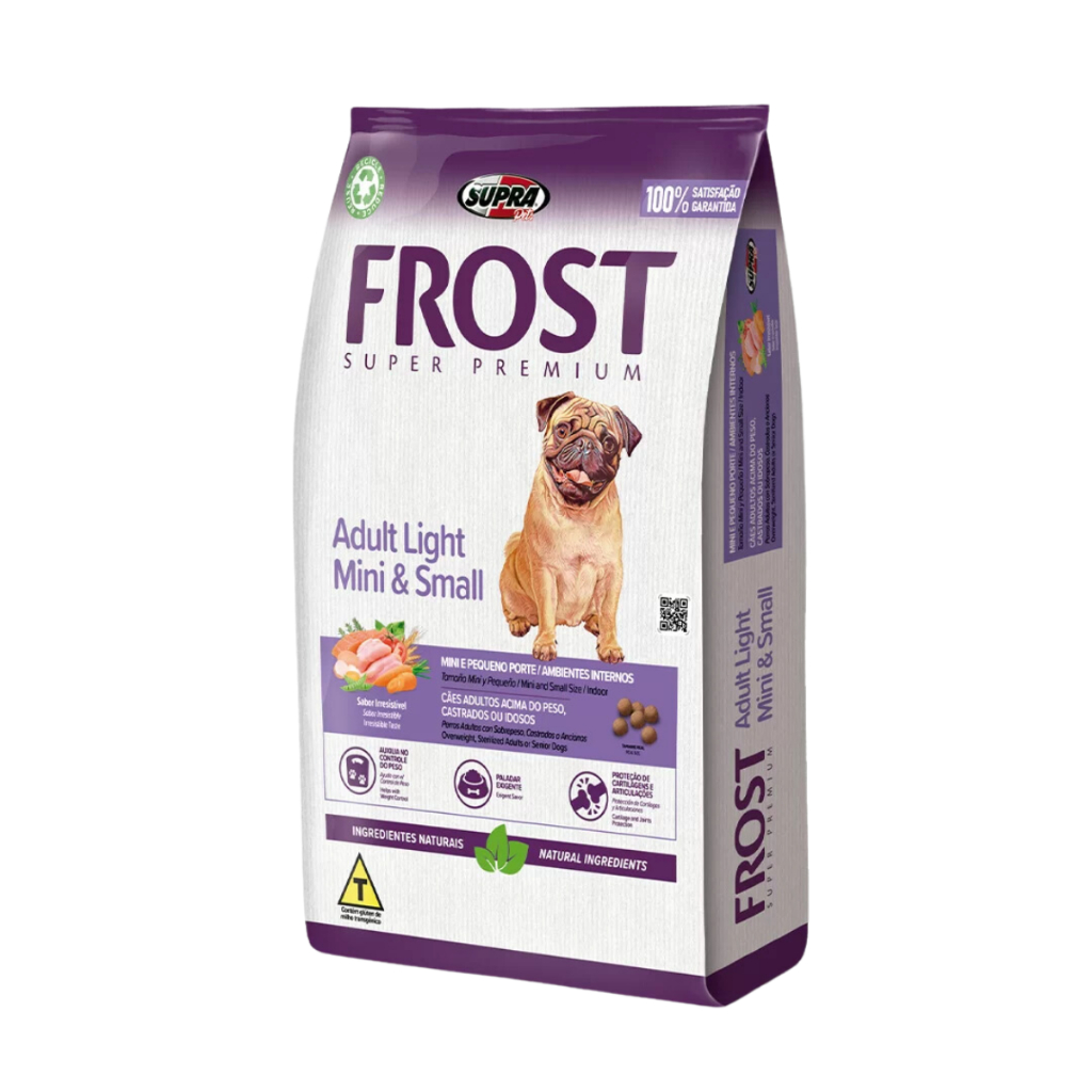 Ração Para Cachorro Frost Adulto Light Idoso Castrado Raças Pequenas 2 ...