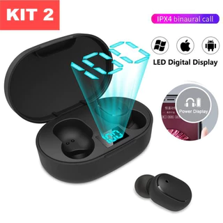 Fone De Ouvido Sem Fio E6s Tws  Bluetooth 5.0 Com Tela LED Digital em Oferta na Shopee