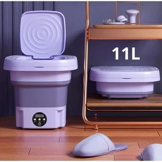 Mini máquina de lavar roupa 11L dobrável portátil moderna máquina de lavar automática 110v/220v