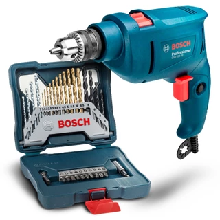 Kit Furadeira de Impacto GSB 450 RE Bosch + Brocas X-line 30