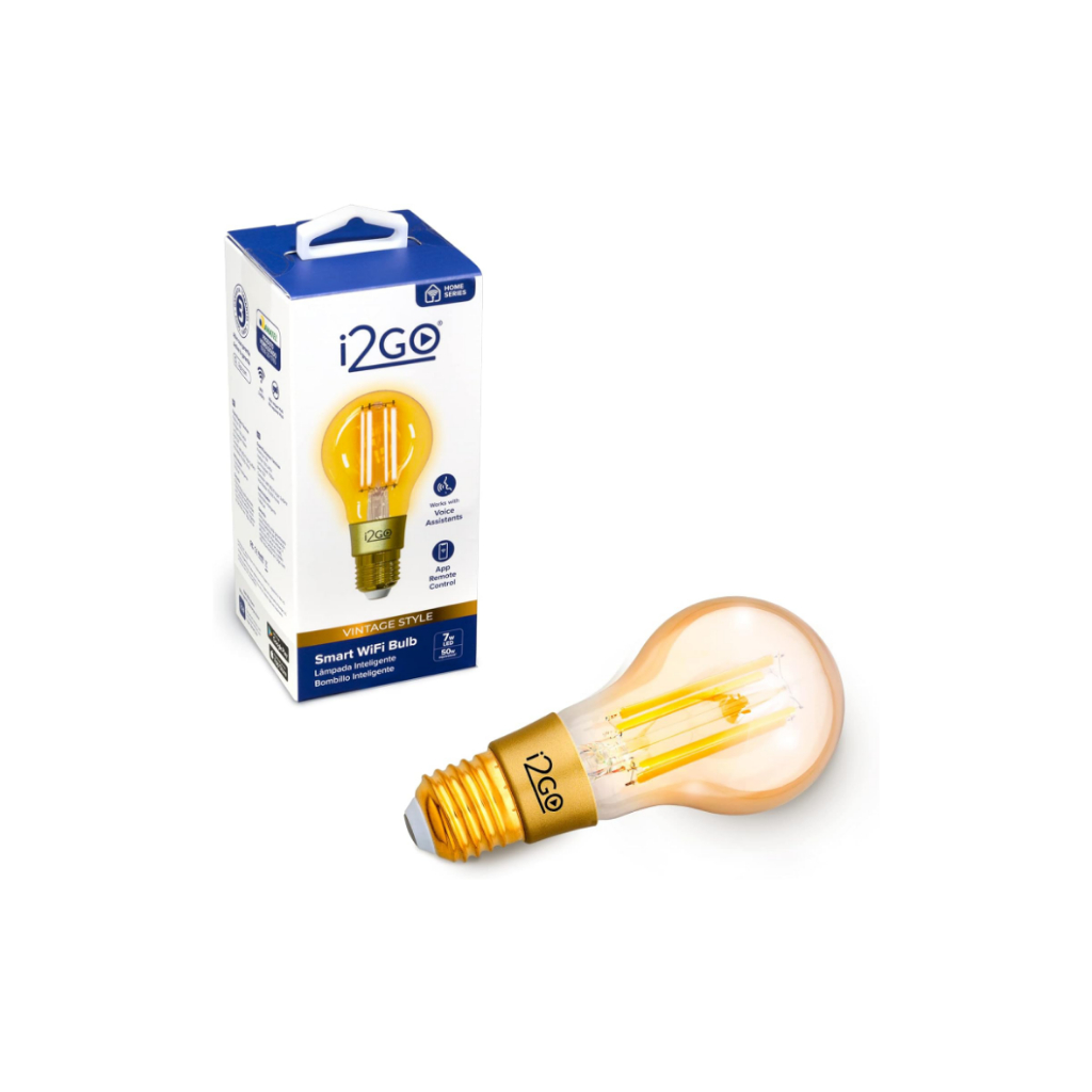 Lâmpada Inteligente Smart Lamp I2GO Vintage Wi-Fi LED Filamento I2GO - I2GO Home - Compatível com Alexa