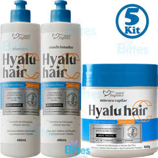 5 Kit Capilar Hyalu Hair Suave Fragrance Ácido Hialurônico + Vitamina C