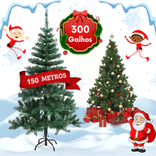 Arvore De Natal Luxo Cheia 150cm Verde Pinheiro Promoção