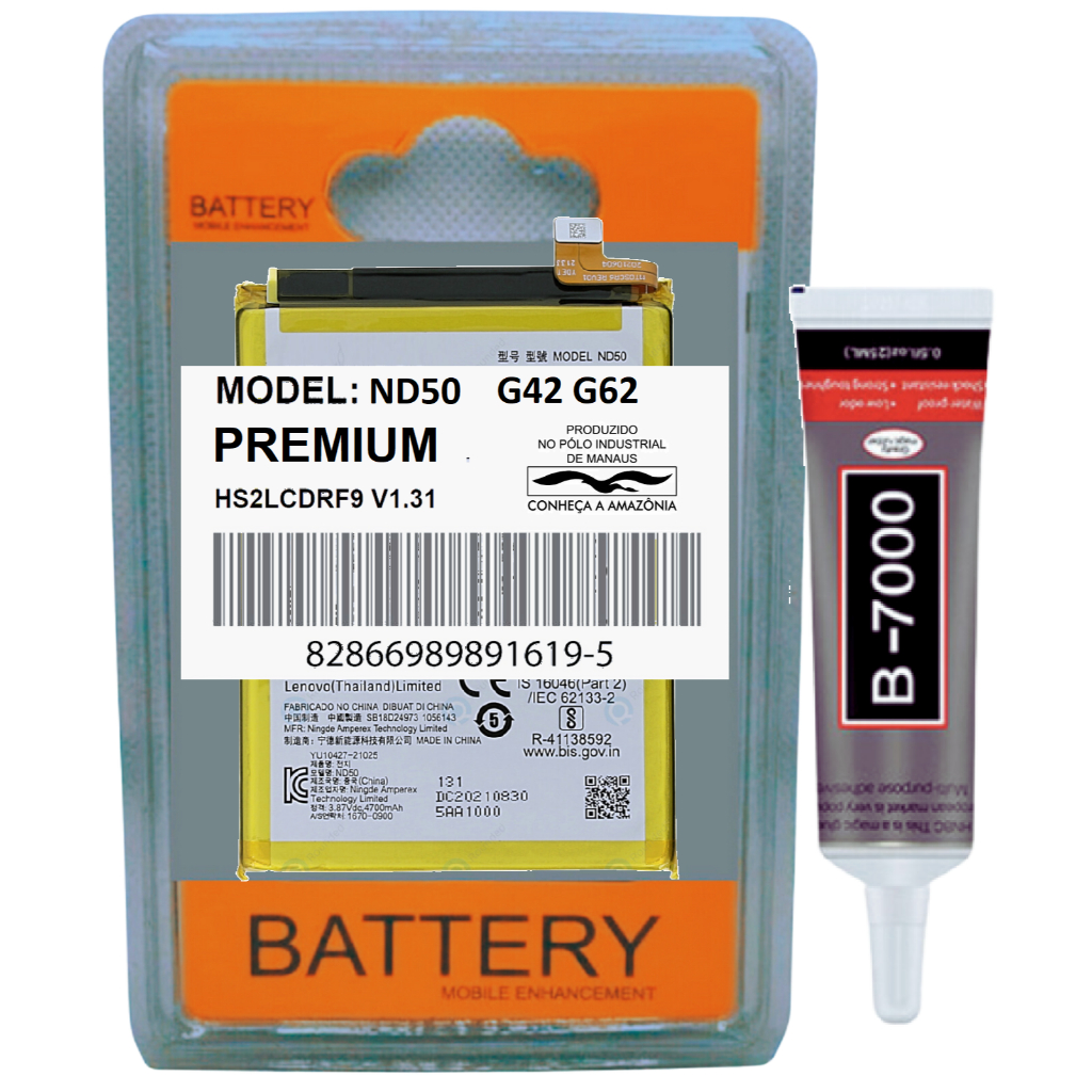 Battria Premium ND50 Compatível Moto G62 5g XT2223 / Moto G42 XT2233 ...