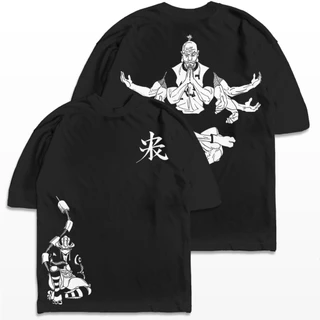Camiseta Oversized Hunter x Hunter Netero vs Meruem Kimera Anime Mangá Camisa Unissex