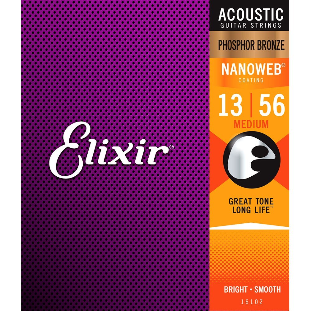 Encordoamento Elixir 013 56 Medium Phosphor Bronze 16102