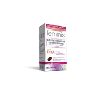 FEMINIS DHA SUPLEMENTO ALIMENTAR COM 30 CÁPSULAS MOLES- EUROFARMA em Oferta na Shopee
