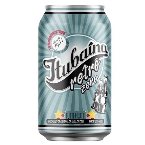 3 unidades Itubaína Refrigerante Tutti Frutti Zero Itubaína Lata 350Ml