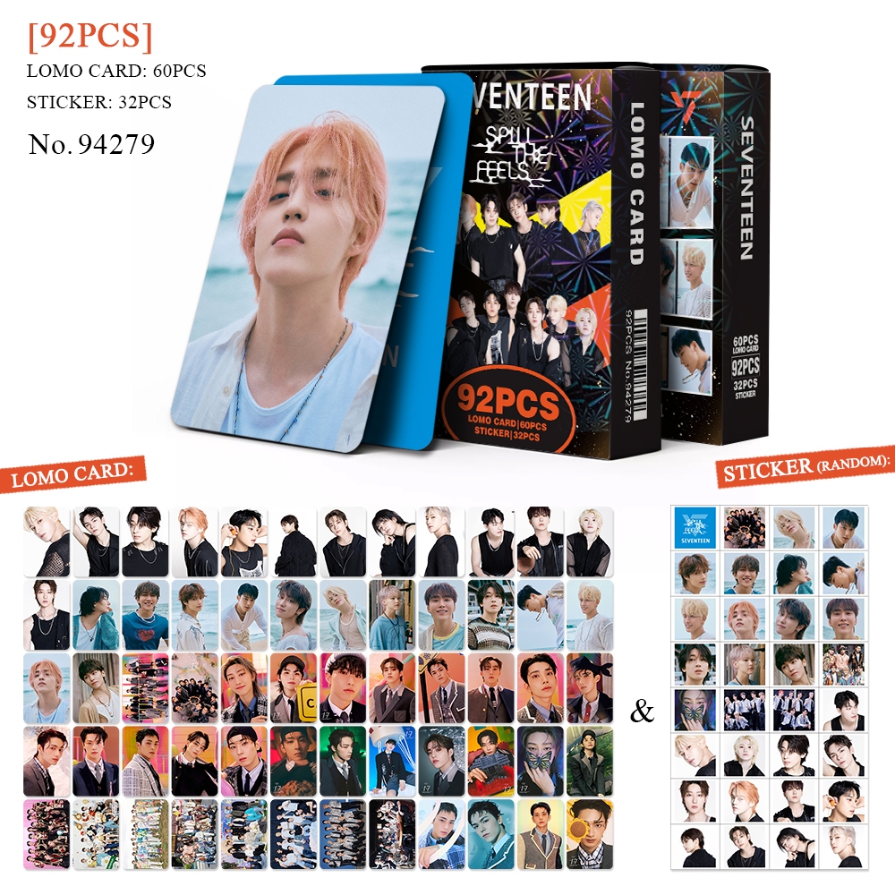 K-POP 60pcs/box com 32pcs adesivo SEVENTEEN Photocard Pronto Para