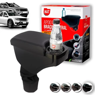 Apoio de Braço Duster 2011 Até 2020 E Oroch 2015 Até 2023 EPC C/ Porta Copo em Oferta na Shopee