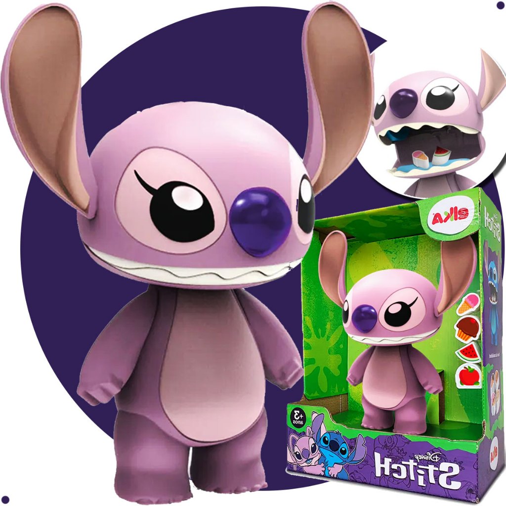 Boneca Articulada Angel Stitch 24cm Brinquedo Original Disney Com Selo ...