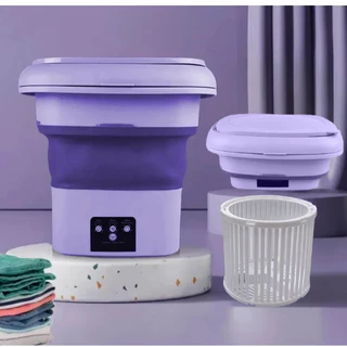Mini máquina de lavar roupa dobrável portátil máquina de lavar automática roupa interior de viagem moderna QUE BOM