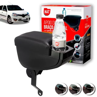 Apoio de Braço Clio  2004 Até 2016 C/ Porta Copo em Oferta na Shopee