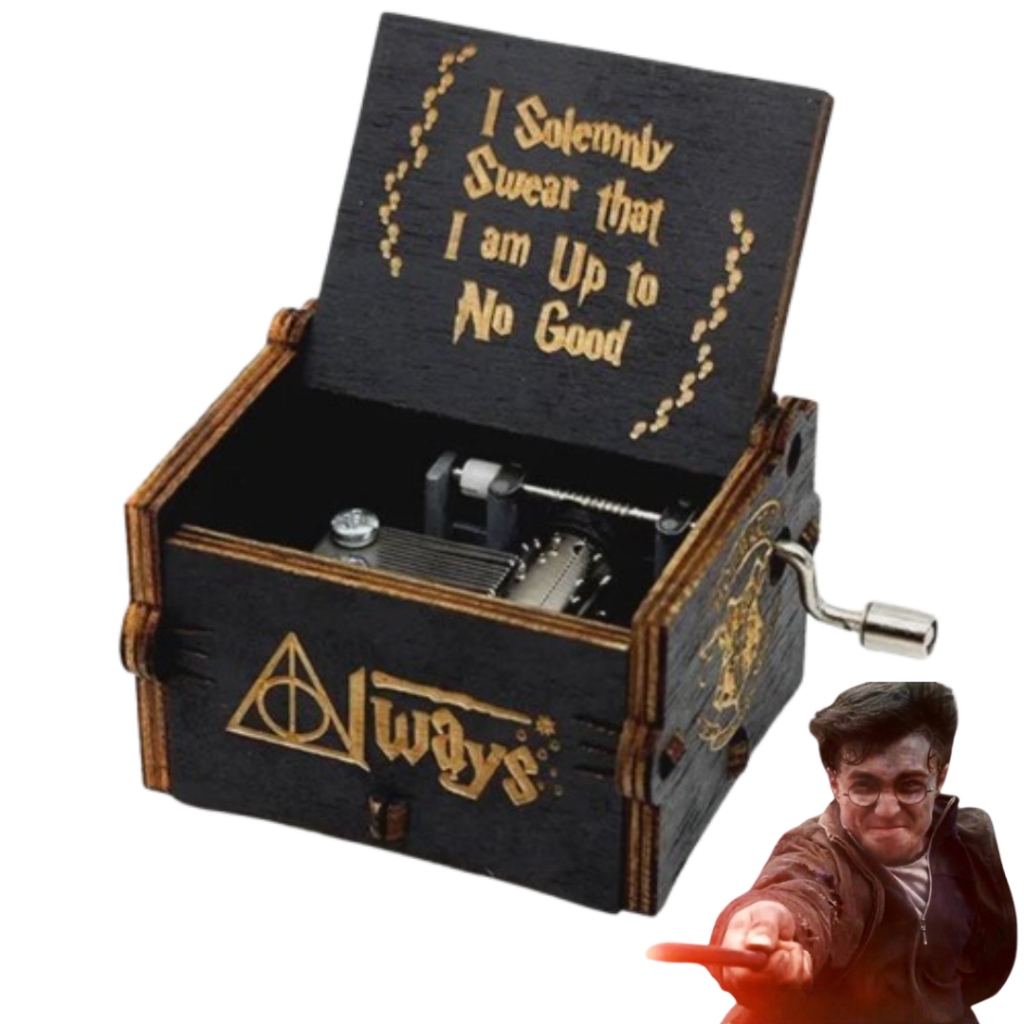 Caixinha De Música Harry Potter Grifinória Quadribol Hogwarts com Tema do Filme