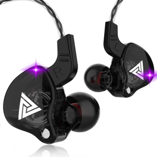 Fone de ouvido com fio com microfone cobre driver fone de ouvido esportivo baixo estéreo QKZ em Oferta na Shopee