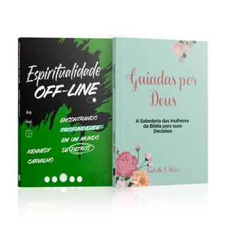 Kit 2 Livros - Conexão Espiritual Com Deus - Espiritualidade Off-line + Guiadas por Deus