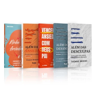 Kit 5 Livros - Esperança e Cura: Ansiedade Sob os Cuidados de Deus