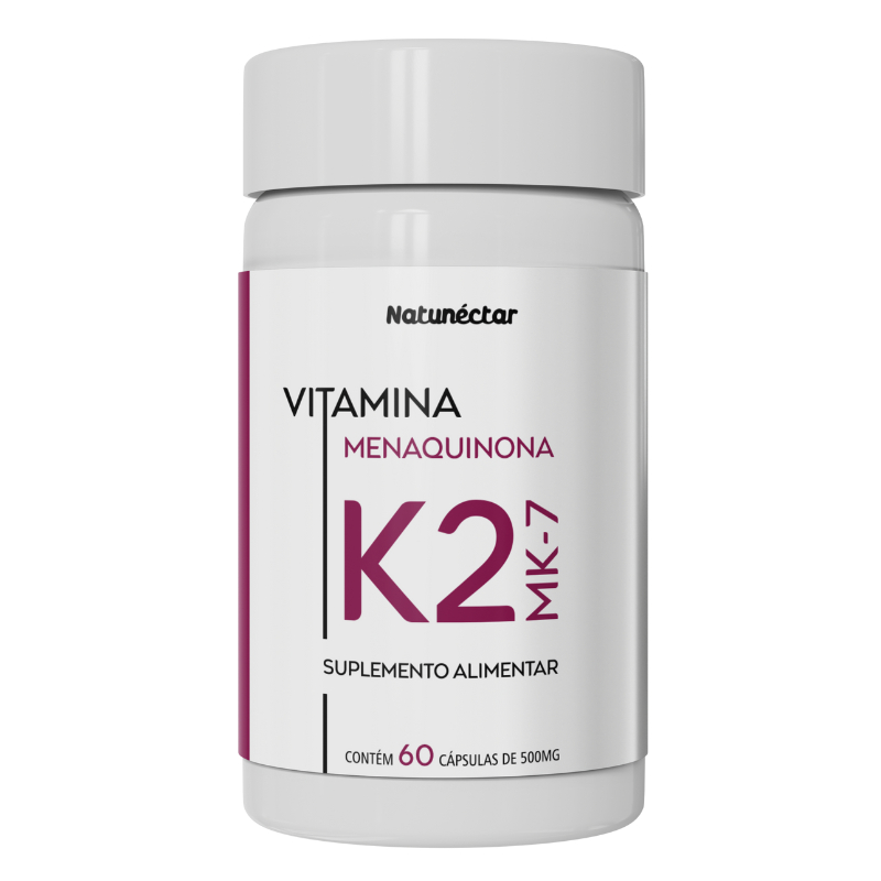 Vitamina K2-MK7 500mg 60 Cápsulas - Preservação Dos Ossos - Natunéctar ...