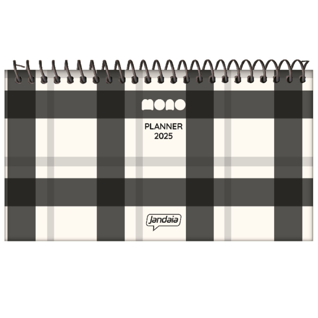 AGENDA DE BOLSO 2025 MONO 16X9 CM JANDAIA 128 PÁGINAS CAPA DURA PLANNER DIÁRIO Shopee Brasil