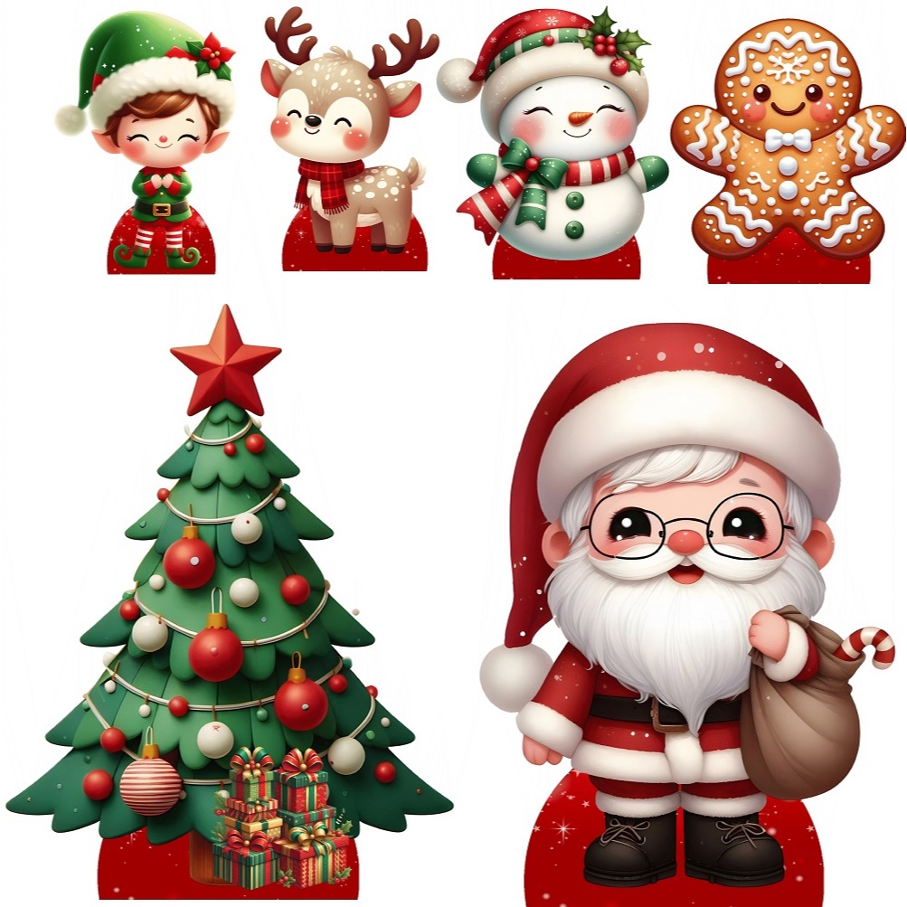 KIT DISPLAY NATAL - MDF - DECORAÇÃO DE NATAL | Shopee Brasil