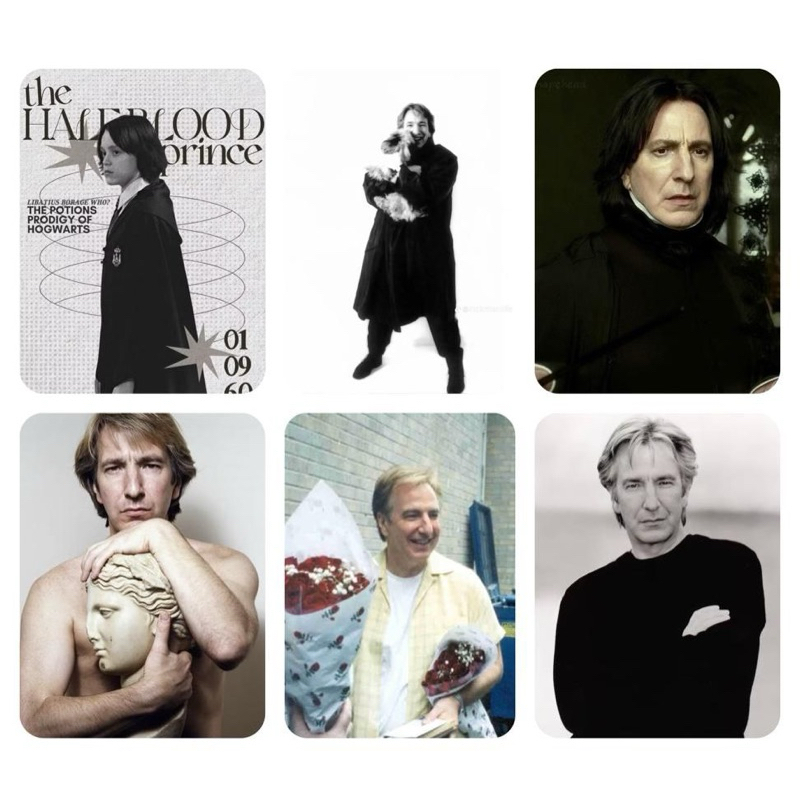 KIT PHOTOCARD ALAN RICKMAN(Prof. Snape|Harry Potter) | Shopee Brasil