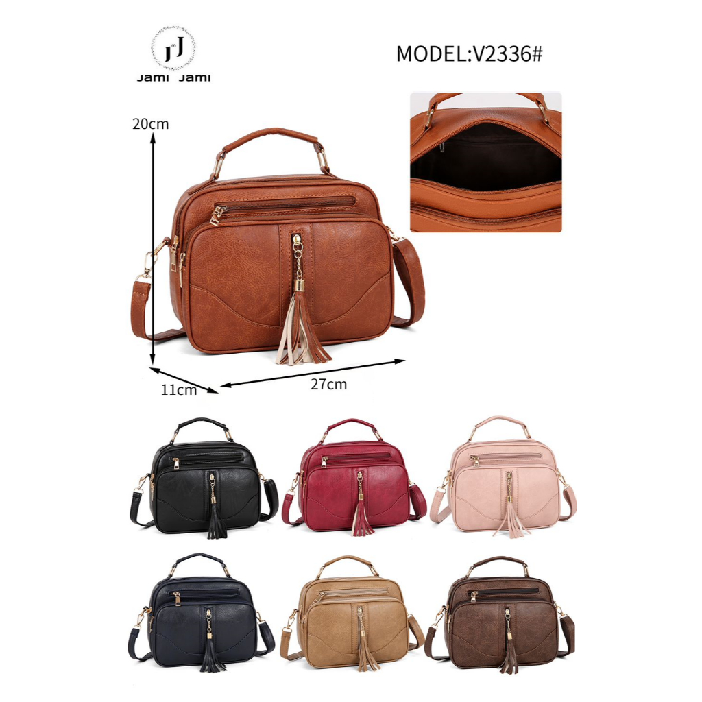 Bolsa Feminina Com Alça Lateral Transversal Faixa de Mão De Couro V2336 ...